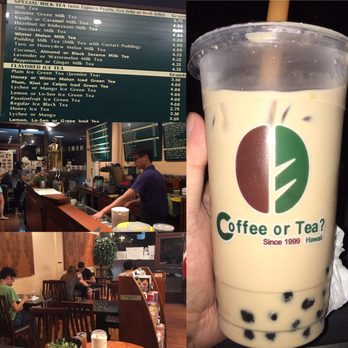 Coffee or Tea? - Almond milk tea boba... 11/04/16 Pretty solid, but not anything to write home about. - Coffee & Tea Near Me - Honolulu, Hawaii Coffee or Tea? - Almond milk tea boba... 11/04/16 Pretty solid, but not anything to write home about. - Coffee & Tea Near Me - Honolulu, Hawaii