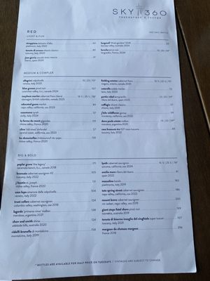 Menu photo 4 Sky 360 Calgary, AB