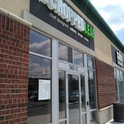 The Chopped Leaf - Front of the restaurant. They are next to Great Hobbies, near Scores Rotisserie.