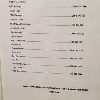 Fedex Ground Package System - Phone numbers, which you MIGHT get someone to pick. Some at 209-830-2522 picked up when I called from the phone inside the lobby. - Shipping Centers Near Me - Tracy, California