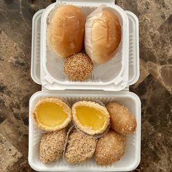 Dim Sum House - BBQ Pork Buns, Egg Tarts, Crispy Taro Puff, Sesame Ball & Fried Glutinous Rice Dumplings