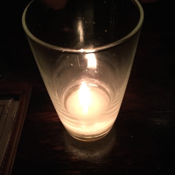 Uva - Candle on a cup. Didn't really want to take a picture of the place among the other guests. - Italian Near Me - New York, New York