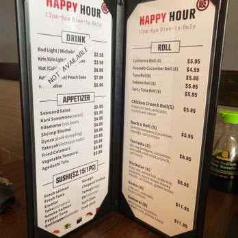 Toki Sushi Ramen - Happy Hour menu time! - Sushi Bars Near Me - Katy, Texas