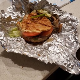 Squashed nasty sandwich.