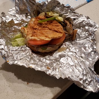 Five Guys - Squashed nasty sandwich. - Burgers Near Me - Idaho Falls, Idaho