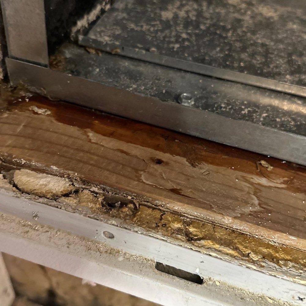 ARS Rescue Rooter - Water sitting where the AC and wall meet. - Plumbing Near Me - Manassas, Virginia ARS Rescue Rooter - Water sitting where the AC and wall meet. - Plumbing Near Me - Manassas, Virginia