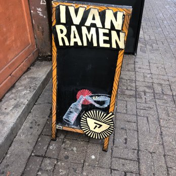 Ivan Ramen - Sign outside - Ramen Near Me - New York, New York Ivan Ramen - Sign outside - Ramen Near Me - New York, New York