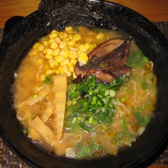 Sakuramen - Sakuramen bowl: menma (bamboo shoots), corn, green onions, mushrooms, nori, and fragrant oil, all in a kombu (kelp) broth. - Asian Fusion Near Me - Washington, DC, District of Columbia Sakuramen - Sakuramen bowl: menma (bamboo shoots), corn, green onions, mushrooms, nori, and fragrant oil, all in a kombu (kelp) broth. - Asian Fusion Near Me - Washington, DC, District of Columbia