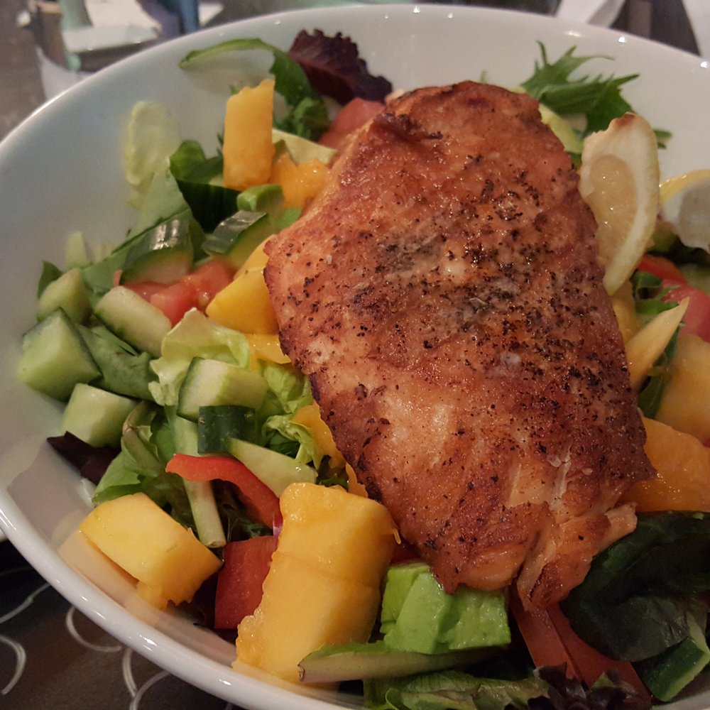 Oceano - Salmon salad - generous portion. Might be my new go-to item - Seafood Near Me - Reno, Nevada Oceano - Salmon salad - generous portion. Might be my new go-to item - Seafood Near Me - Reno, Nevada