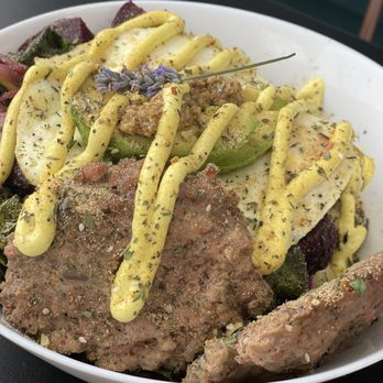 Millport - Veggie bowl with fried eggs and added sausage patties - American Near Me - Imperial Beach, California Millport - Veggie bowl with fried eggs and added sausage patties - American Near Me - Imperial Beach, California