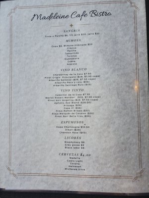 Menu photo 1 Madeleine Cafebistro San Juan, PR Menu photo 1 Madeleine Cafebistro San Juan, PR