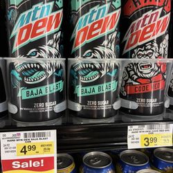 Albertsons - Hard Mtn Dew Zero Sugar. Baja Blast and Code Red.