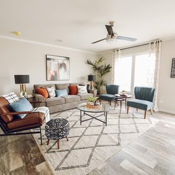 Economy Housing - the living room of a model home - General Contractors Near Me - Goodrich, Texas Economy Housing - the living room of a model home - General Contractors Near Me - Goodrich, Texas