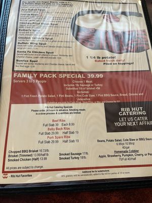 Menu photo 2 Rib Hut El Paso, TX Menu photo 2 Rib Hut El Paso, TX