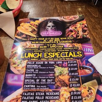 La Esquina Restaurant - Menu - Mexican Near Me - Davie, Florida