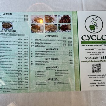 Cyclo Vietnamese & Chinese - Menu - Vietnamese Near Me - Austin, Texas Cyclo Vietnamese & Chinese - Menu - Vietnamese Near Me - Austin, Texas