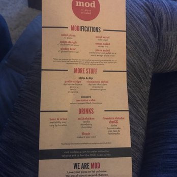 MOD Pizza - Menu - Fast Food Near Me - Arnold, Missouri