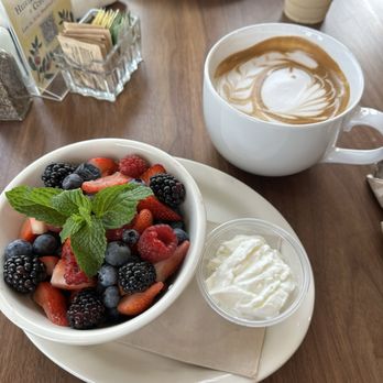 Urth Caffe - Berry Bowl with greek yogurt. and a ITALIAN CAPPUCCINO-MED - Coffee & Tea Near Me - Henderson, Nevada Urth Caffe - Berry Bowl with greek yogurt. and a ITALIAN CAPPUCCINO-MED - Coffee & Tea Near Me - Henderson, Nevada