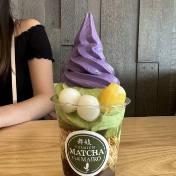 Matcha Cafe Maiko - Ube/Matcha Swirl (Mix) - Desserts Near Me - Centreville, Virginia
