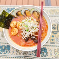 Lotus Asian Bistro - Korean Jjambbong Ramen (Spicy Seafood Ramen)