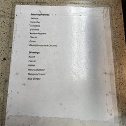 Taste of the Islands Restaurant - Salad info