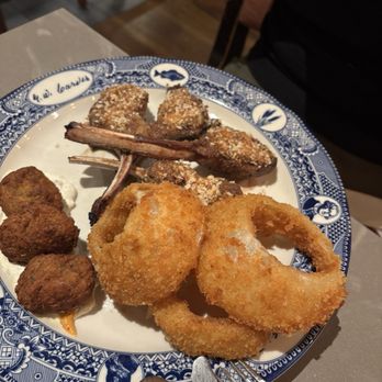 Founding Farmers Tysons - Mustard-Crusted Twin Lamb Chops* - New American Near Me - Tysons, Virginia