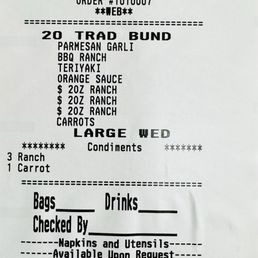 WHAT WAS ORDERED