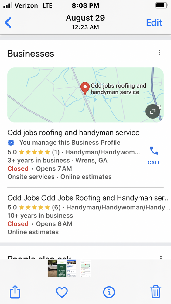 Slide of Odd Jobs Handyman and Roofing