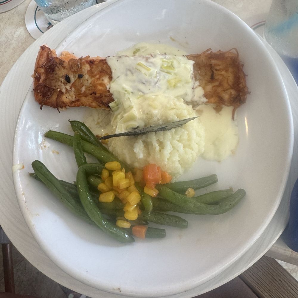 Guppys on the Beach - Potato Crusted Salmon - Seafood Near Me - Indian Rocks Beach, Florida Guppys on the Beach - Potato Crusted Salmon - Seafood Near Me - Indian Rocks Beach, Florida