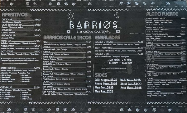 Menu photo 8 Barrios Mexican Cantina Oak Ridge, TN Menu photo 8 Barrios Mexican Cantina Oak Ridge, TN