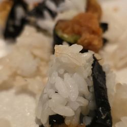 Ichiban Sushi - Hair in rolls.