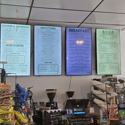Menu, bar area, snacks