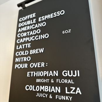 Cannon Coffee - a menu on the wall - Coffee & Tea Near Me - Hagerstown, Maryland