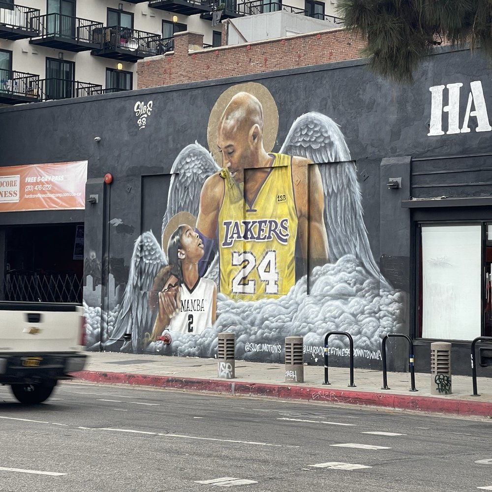 Cow Cafe - Mural of Kobe - Cafes Near Me - Los Angeles, California