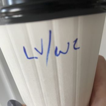 Baja Coffee - Lavender white chocolate latte, nice recycled to go with - Coffee & Tea Near Me - Virginia Beach, Virginia