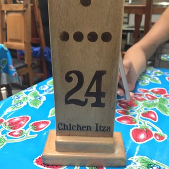 Chichen Itza Restaurant - Place your number at your table, and the staff will bring your food. - Mexican Near Me - Los Angeles, California