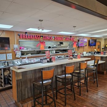 Denny's - The names in big print let's you know that you are welcome to eat here during anytime in the day, afternoon, evening, and night. - Breakfast & Brunch Near Me - Roanoke, Virginia