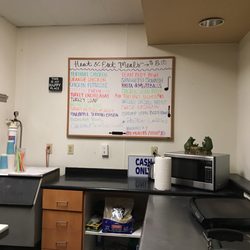 Meal list 7-10$ for meals already made just help yourself to the fridge and pay at front desk (cash only for meals)