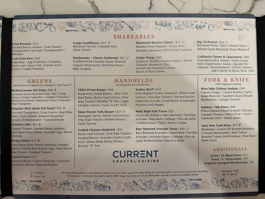 Menu photo 4 CURRENT Coastal Cuisine Newport Beach, CA