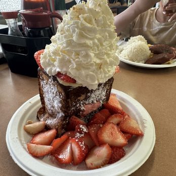 Button Up Cafe - 5. Stuffed Strawberry Cheesecake French Toast - Breakfast & Brunch Near Me - Pearl City, Hawaii