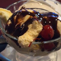 Tiki's Pub & Grub - Lava cake with icecream- sinful!