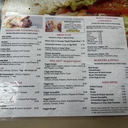 Menu (December 2025)