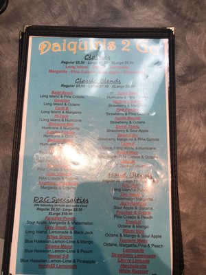 Menu photo 7 Daiquiris 2 Go Houston, TX