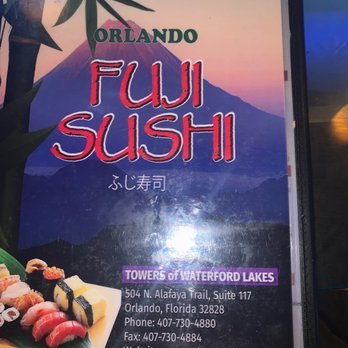 Orlando Fuji Sushi - Picture of the menu - Sushi Bars Near Me - Orlando, Florida Orlando Fuji Sushi - Picture of the menu - Sushi Bars Near Me - Orlando, Florida