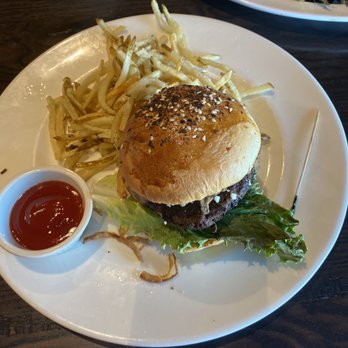 Local Goat - The goat cheese burger with their delicious fries - New American Near Me - Pigeon Forge, Tennessee