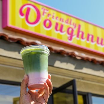Friendly Donuts - Strawberry Matcha Instagram.com/maryelda - Donuts Near Me - Orange, California Friendly Donuts - Strawberry Matcha Instagram.com/maryelda - Donuts Near Me - Orange, California