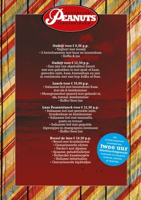 Menu photo 6 Beachclub Peanuts Scheveningen, ZH