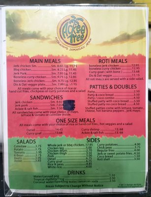 Menu photo 2 Ackee Tree Dynamite Jamaican Jerk Toronto, ON Menu photo 2 Ackee Tree Dynamite Jamaican Jerk Toronto, ON