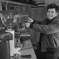 Montecitos Coffee - Juan our famous barista at a wedding!