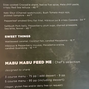 Big Esso by Mabu Mabu - Menu - Australian Near Me - Melbourne, VIC